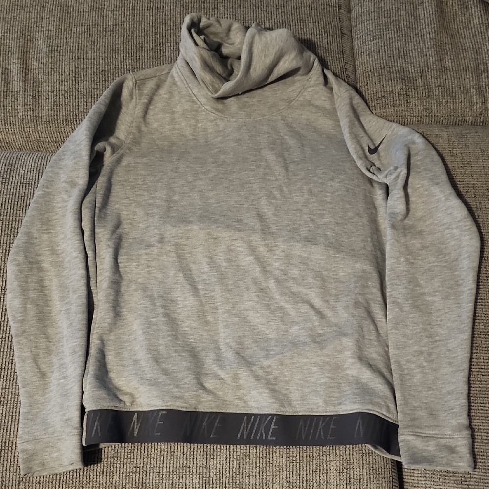 Nike Gray Sweatshirt With Cow Neck